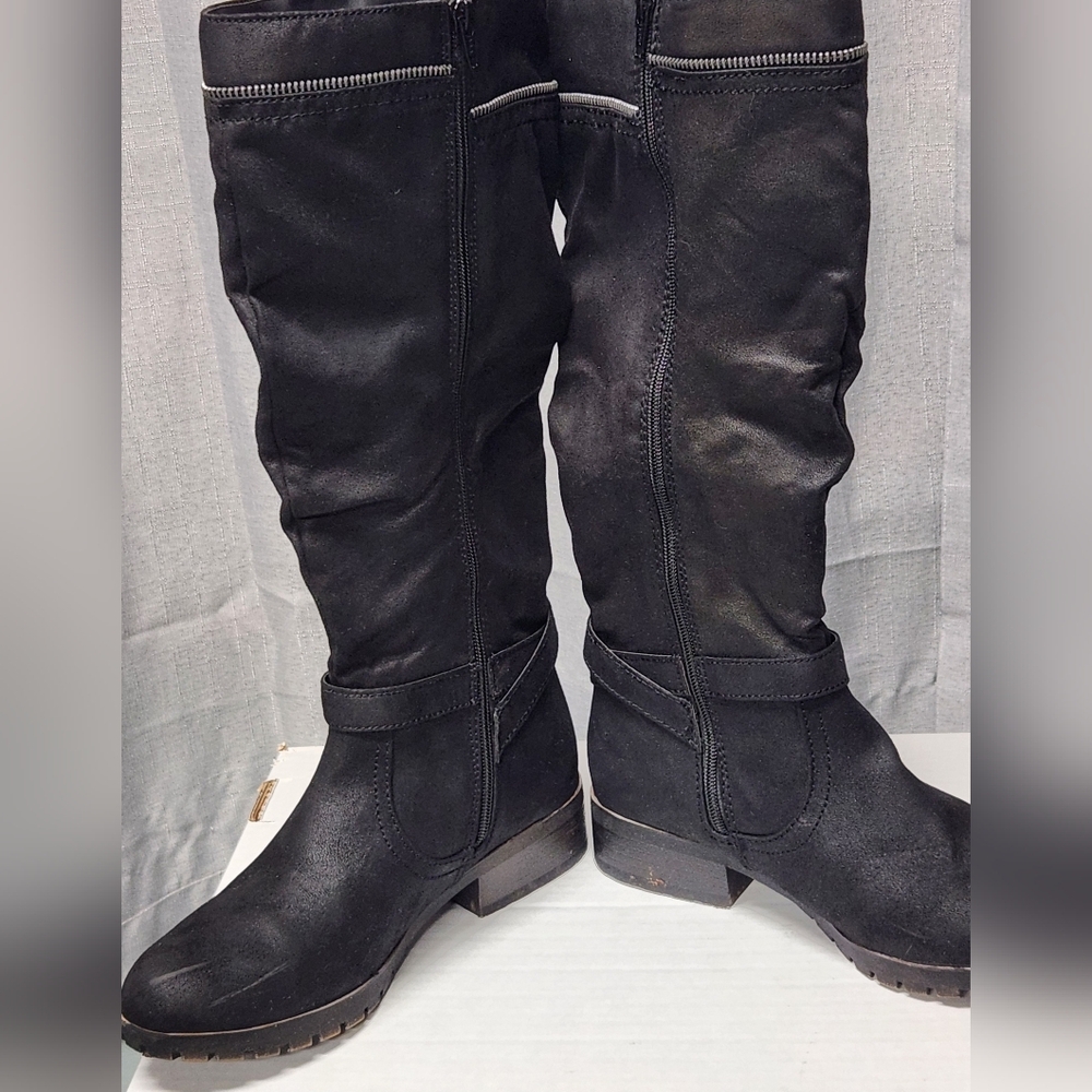 Women's SO Stonecrop black tall boots size 9.5 - Picture 2 of 8